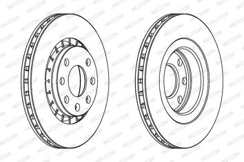 Ferodo DDF206 <span>тормозной диск вентилируемый</span>