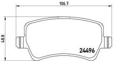 Задние тормозные колодки Brembo  P 86 021