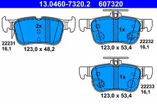 Задние тормозные колодки ATE  13.0460-7320.2