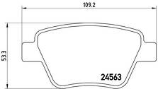 Задние тормозные колодки Brembo P 85 114 для Seat Leon 2 пок. / рестайлинг