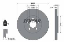 Тормозной диск Textar 92269303 для Chrysler Sebring 2 пок.