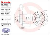 Тормозной диск Brembo Xtra Line  08.7165.1X