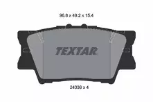 Задние тормозные колодки Textar  2433801