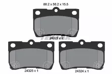 Задние тормозные колодки Textar  2432301