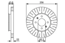Тормозной диск Bosch  0 986 479 V96