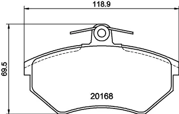 Hella Pagid 8DB 355 017-901 <span>тормозные колодки передние</span>