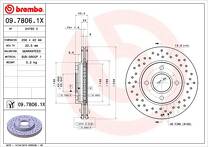 Тормозной диск Brembo Xtra Line  09.7806.1X