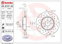 Тормозной диск Brembo Xtra Line  09.8137.2X