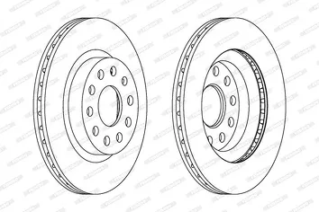 Ferodo DDF1223 <span>тормозной диск вентилируемый</span>