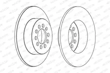 Тормозной диск Ferodo DDF1224 для Volkswagen Eos 1 пок.