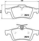 Задние тормозные колодки Brembo P 24 148 для Mazda 3 BK / хэтчбек / рестайлинг