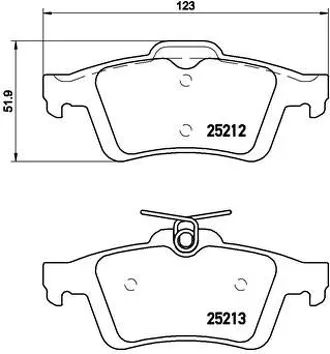 Brembo P 24 148 <span>тормозные колодки задние</span>