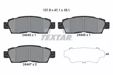 Задние тормозные колодки Textar 2444501 для Chevrolet TrailBlazer 1 пок. / GMT360 / рестайлинг