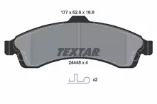 Передние тормозные колодки Textar Q+  2444801