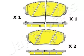 Japanparts PA-K30AF <span>тормозные колодки передние</span>