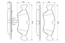 Передние тормозные колодки Bosch  0 986 491 900