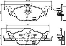 Передние тормозные колодки Hella Pagid  8DB 355 008-571