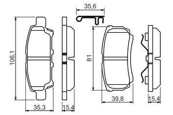 Bosch 0 986 494 502 <span>тормозные колодки задние</span>