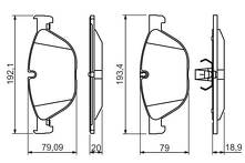 Передние тормозные колодки Bosch  0 986 494 429