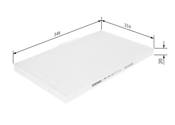 Bosch 1 987 432 033 <span>салонный фильтр пылевой</span>