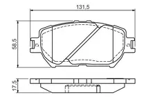 Передние тормозные колодки Bosch  0 986 494 363