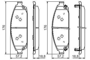 Bosch 0 986 494 370 <span>тормозные колодки передние</span>