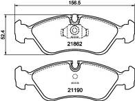 Передние тормозные колодки Hella Pagid  8DB 355 007-761