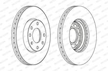 Тормозной диск Ferodo DDF1041 для Opel Astra G / хэтчбек