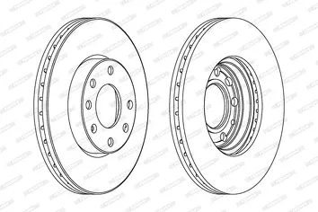 Ferodo DDF1041 <span>тормозной диск вентилируемый</span>