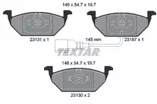 Передние тормозные колодки Textar Q+  2313101