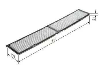 Bosch 1 987 432 424 <span>салонный фильтр угольный</span>