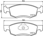 Передние тормозные колодки Hella Pagid  8DB 355 013-951