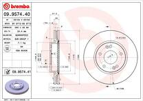Тормозной диск Brembo Prime Line  09.9574.40