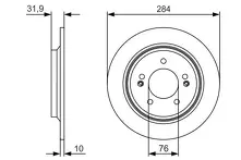 Тормозной диск Bosch  0 986 479 V09