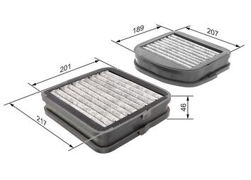 Bosch 1 987 432 533 <span>салонный фильтр угольный</span>