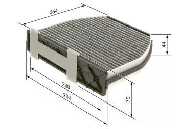 Bosch 1 987 435 001 <span>салонный фильтр угольный</span>