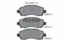 Передние тормозные колодки Textar  2378001