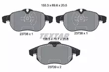 Передние тормозные колодки Textar Q+  2373807