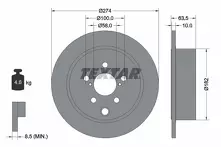 Тормозной диск Textar 92262003 для Subaru Forester 5 пок. / SK / рестайлинг