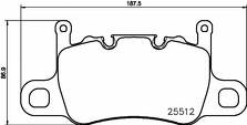 Задние тормозные колодки Brembo P 65 037 для Porsche Cayman 981