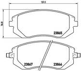 Передние тормозные колодки Brembo  P 78 013