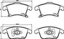 Передние тормозные колодки Brembo  P 24 173