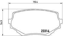 Передние тормозные колодки Brembo  P 79 009