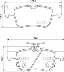 Передние/задние тормозные колодки Brembo  P 24 201