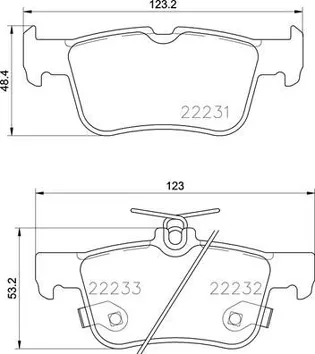 Brembo P 24 201 <span>тормозные колодки передние/задние</span>