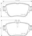 Задние тормозные колодки Brembo  P 50 136