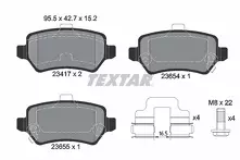 Задние тормозные колодки Textar  2341703
