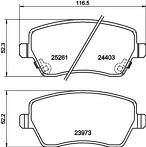 Передние тормозные колодки Hella Pagid 8DB 355 015-981 для Nissan Micra 5 пок. / K14