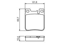 Задние тормозные колодки Bosch  0 986 460 965
