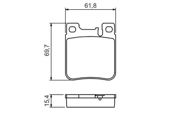 Bosch 0 986 460 965 <span>тормозные колодки задние</span>